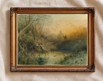 Gustave Doré Fairyland Print, Vintage Fantasy Wall Art, Classic Fairytale Illustration Decor