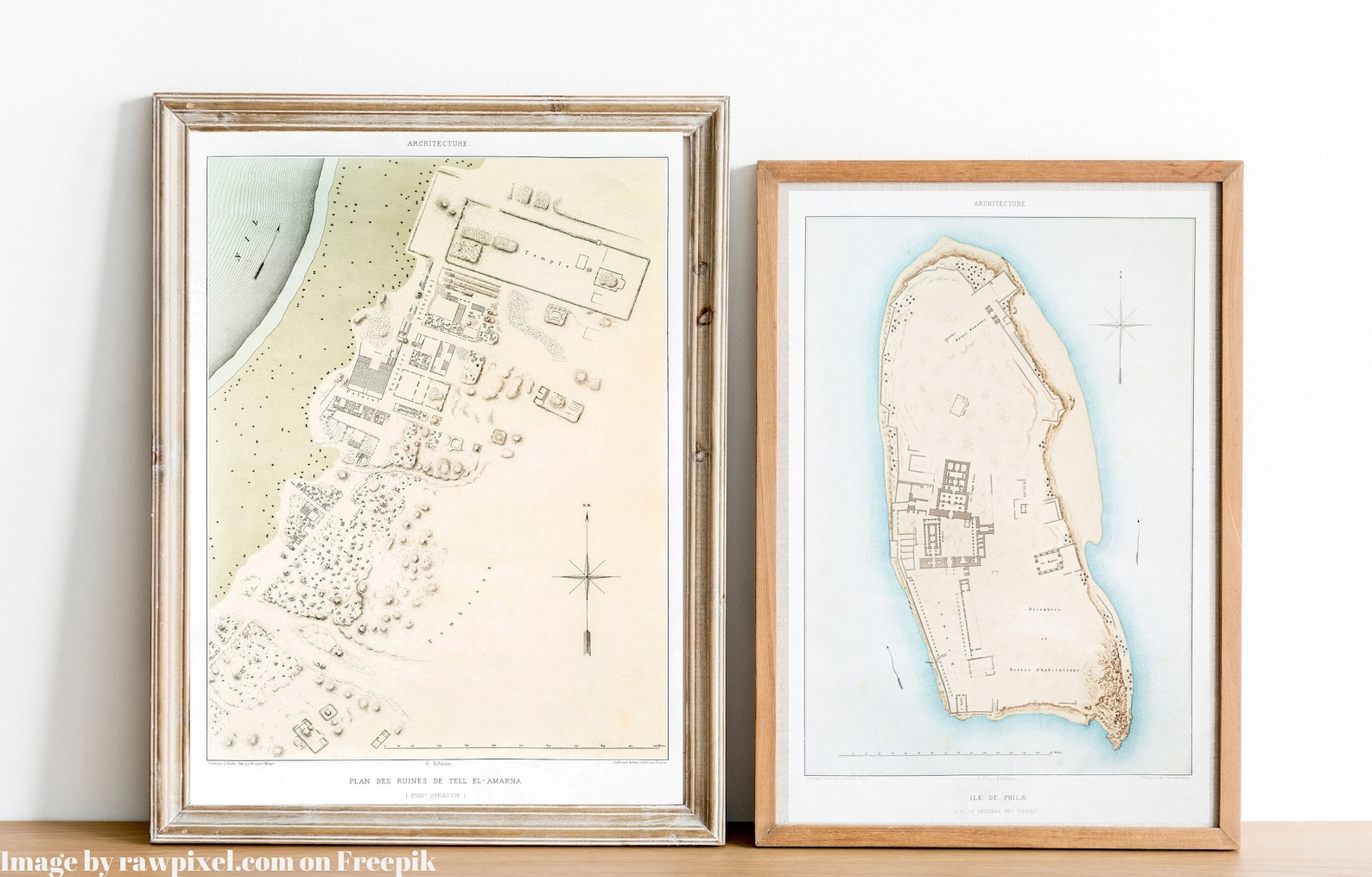 Ancient Egyptian Map Set of 5, Ancient Egypt Prints, Ancient Egypt Wall ...