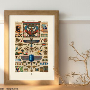 Ancient Egyptian Wall Art Set of 5 Ancient Egypt Prints - Etsy