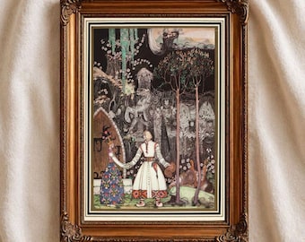 Kay Nielsen Fairy Tale Print, Vintage Storybook Illustration, Art Nouveau Wall Art, Classic Book Poster, Whimsical Decor