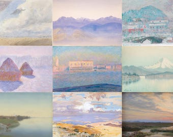Pastel Aesthetic Wall Art Set of 11, Soft Neutral Gallery Prints, Minimalist Digital Posters, Boho Room Decor, Printable Art Download