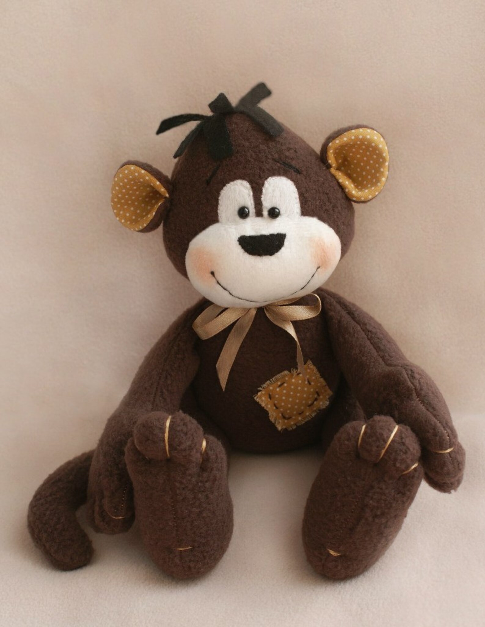 DIY Rag doll Kit Monkey Cloth dolls supplies Fabric doll Etsy