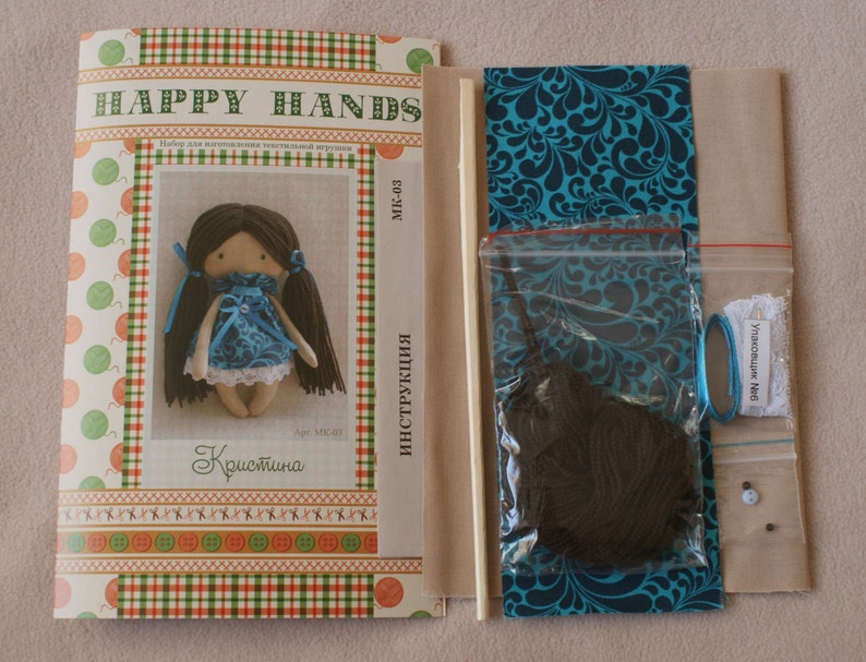 DIY Easy Doll Making Kit Kristie Doll Tilda style primitive Etsy