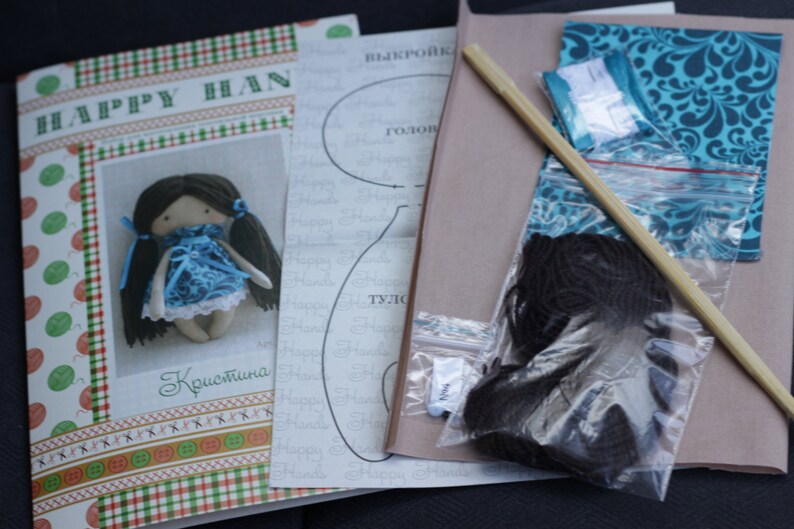 DIY Easy Doll Making Kit Kristie Doll Tilda style primitive Etsy