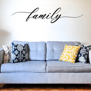 Family vinyl wall decal, home decor, family decal, sign decal.