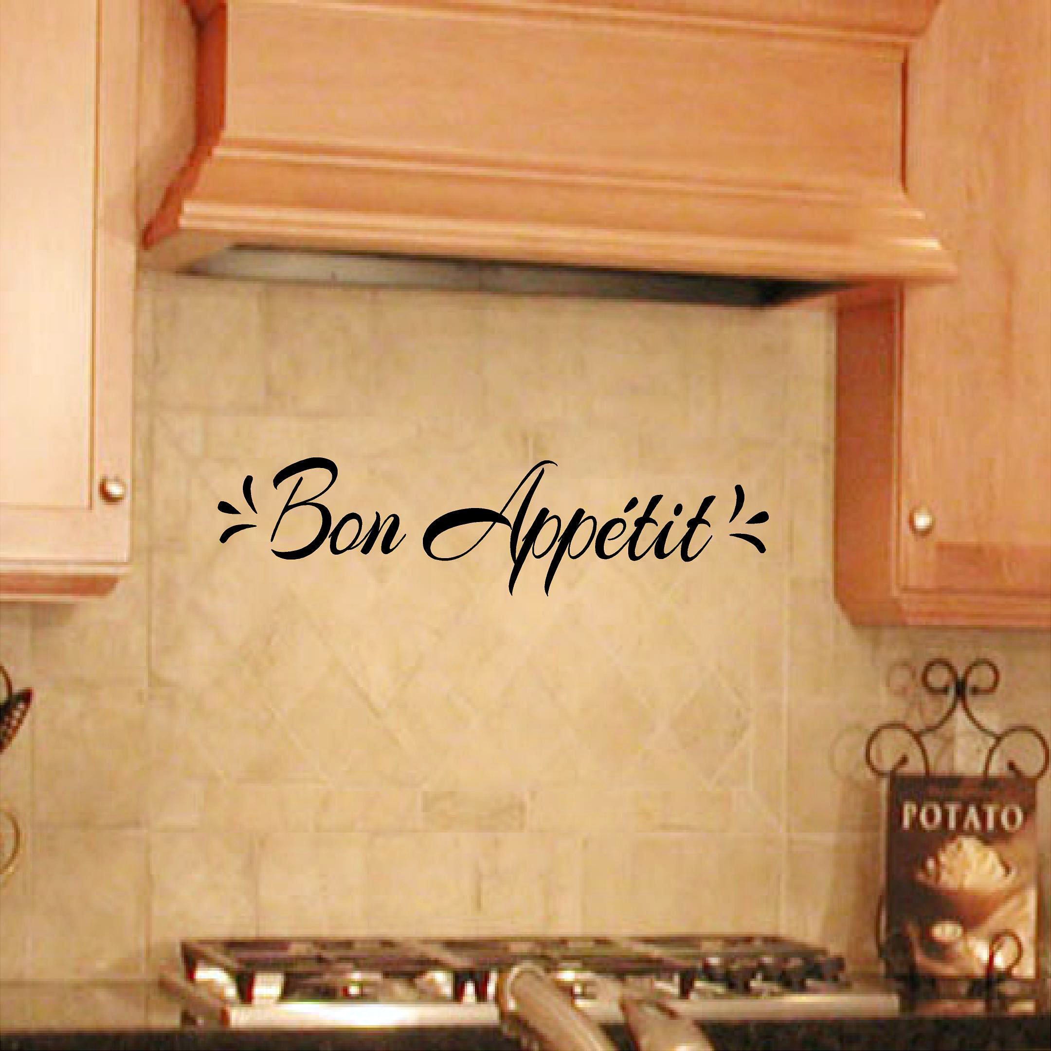 Bon Appetit vinyl wall decal kitchen decal kitchen decor Etsy