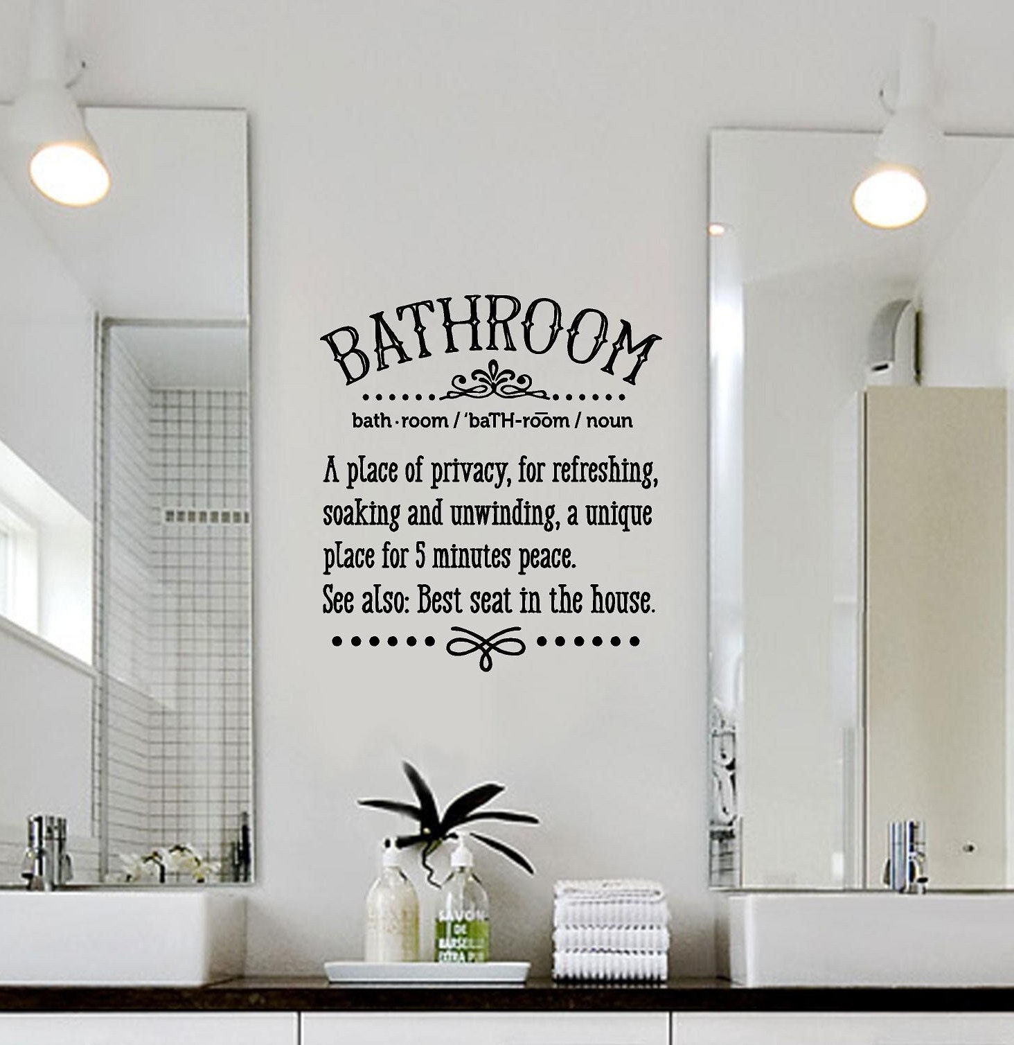 Bathroom Definition-2 Vinyl Wall Decal Bathroom Decal Funny - Etsy Bathroom Definition-2 Vinyl Wall Decal Bathroom Decal Funny - Etsy