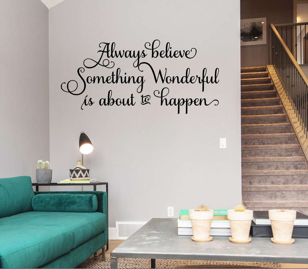 Inspirational Quote Vinyl Wall Decal, Home Decor - Etsy