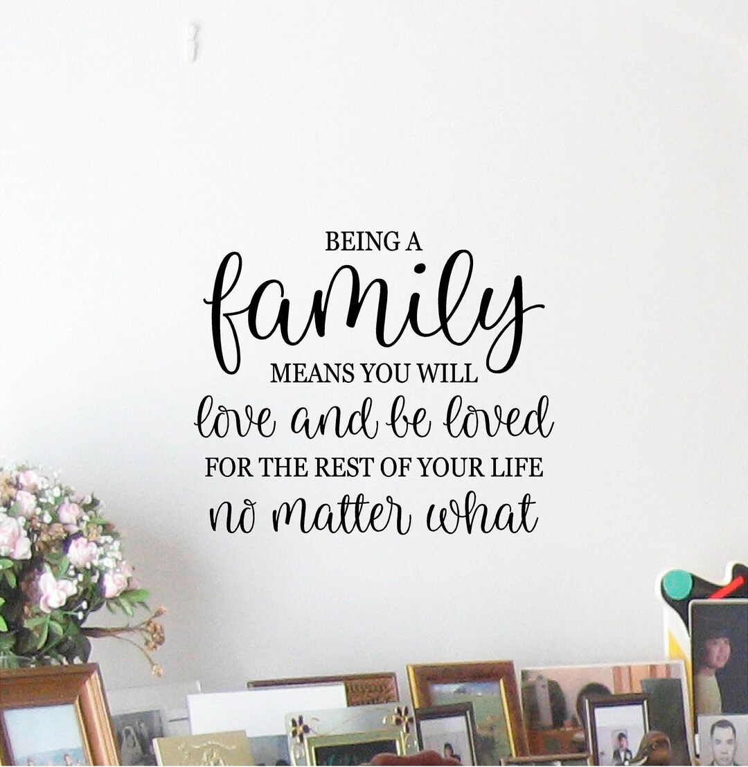 Family Love Vinyl Wall Decal: Home Decor Sign - Etsy