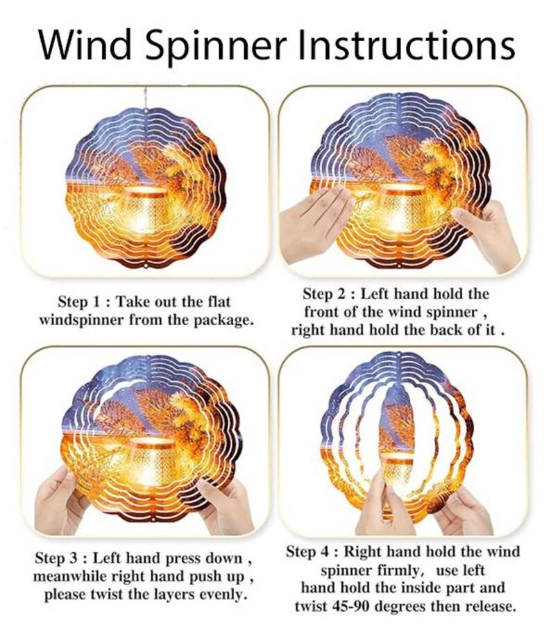 Wind Spinner Instructions.pdf Stained Glass Fish 8 or 10 Inch Wind Spinner: Vivid Aluminum Yard Decor ...