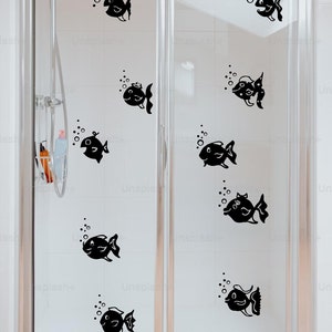 School of fish vinyl wall decal.  Sea life decal, nursery decor, bedroom decor, fish decal, kids decal