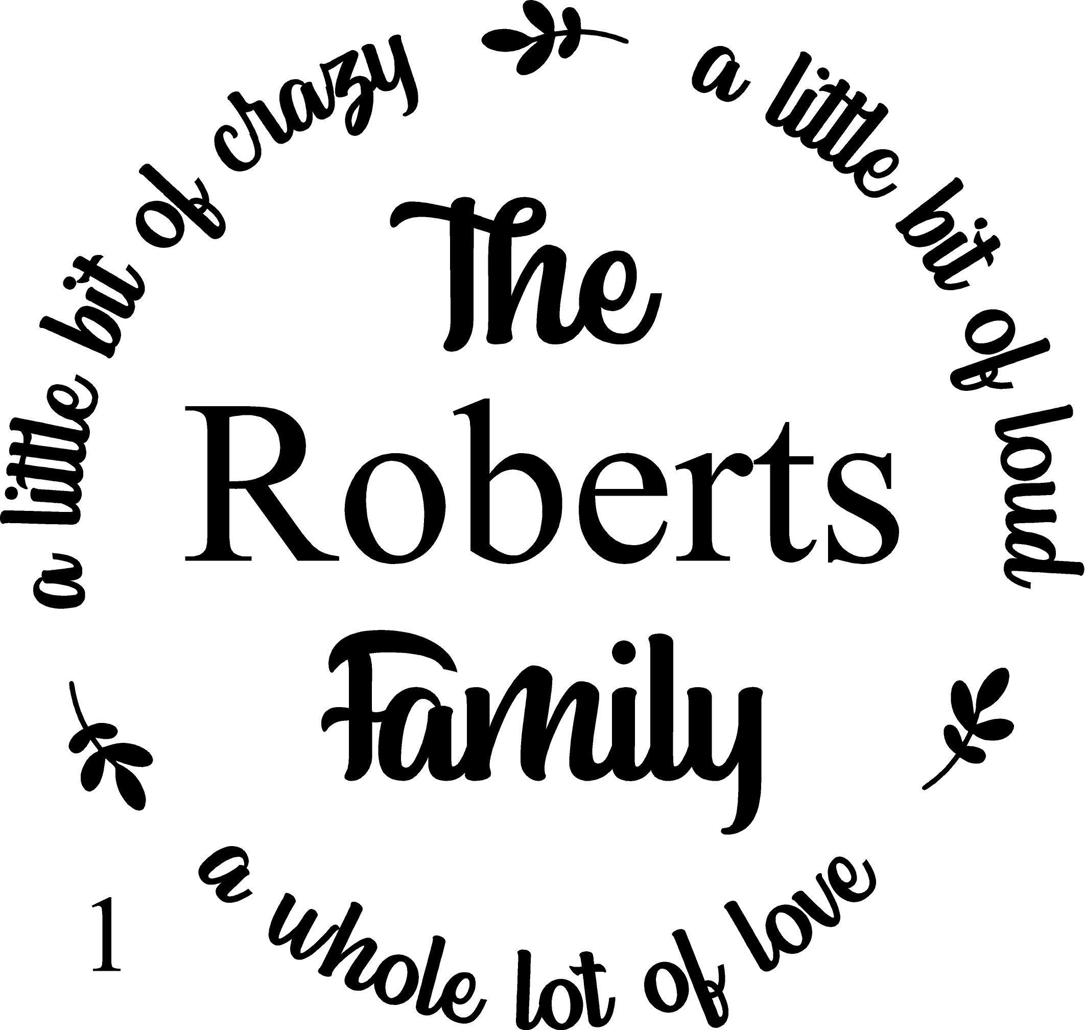 Family name personalized wall decal 2 wall decal Welcome | Etsy