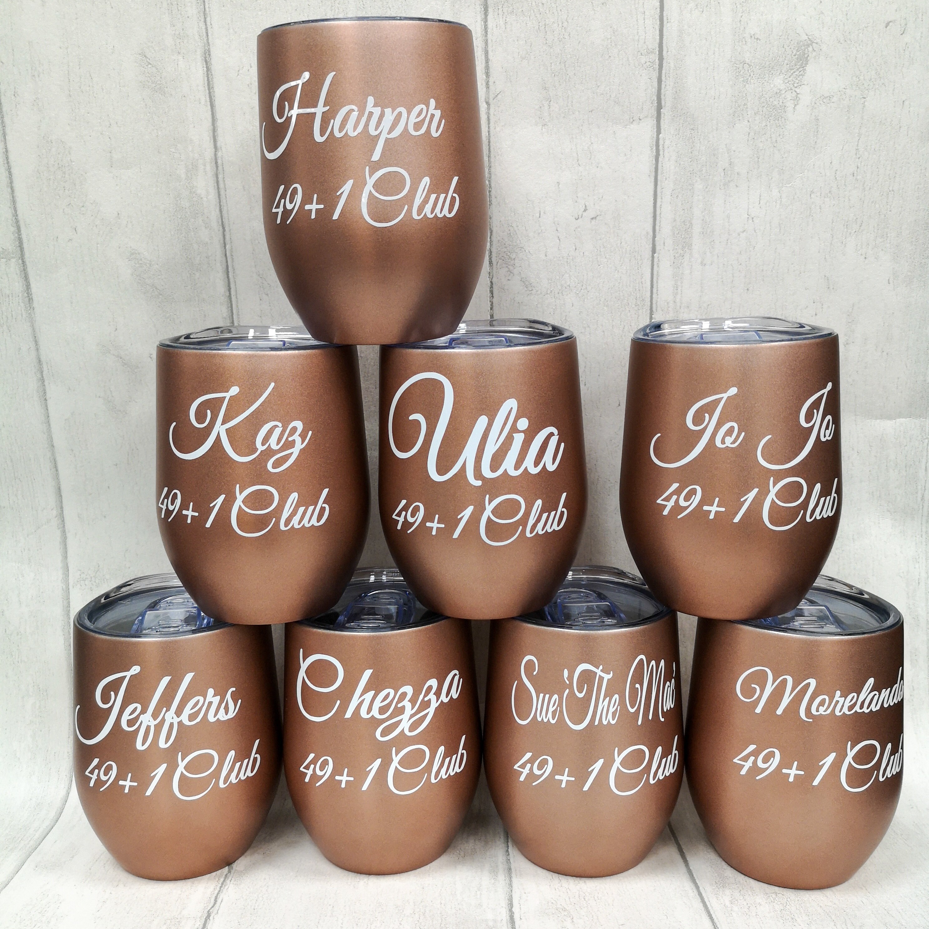 Personalised Wine Tumbler Insulated Wine Tumbler Coloured Etsy