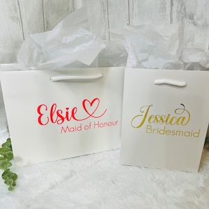 Personalised Wedding Gift Bag, Bridesmaid Gift Bag, Bride Gift Bag, Bridesmaid Proposal Gift