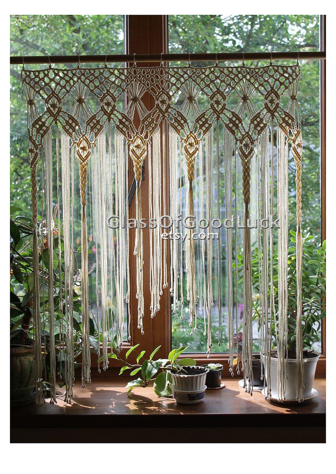 Decor Macrame Valance. Macrame Wall Hanging. Macrame - Etsy