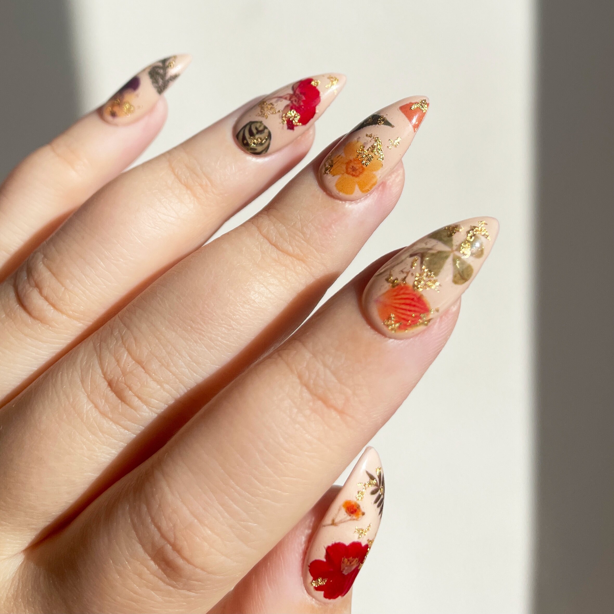 Reusable Pressed Dried Flowers Presson Nails Ver. 1 With Etsy
