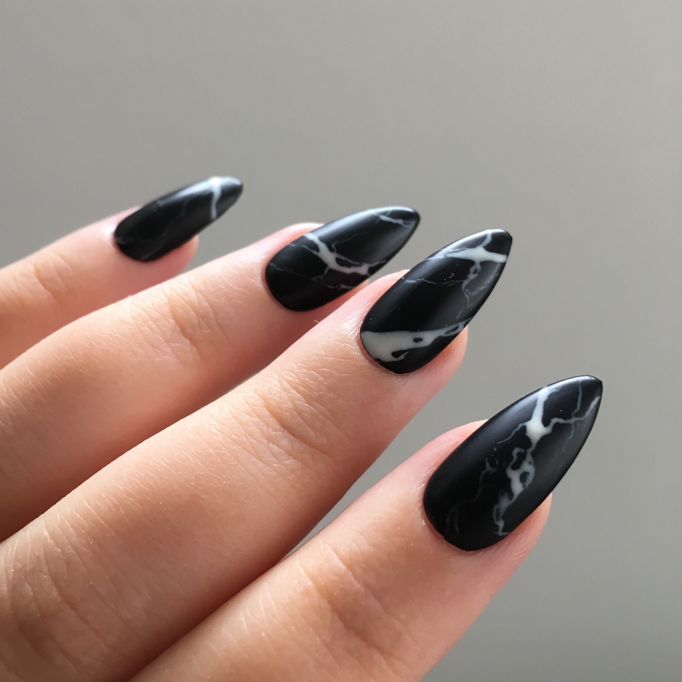 417 jm beauty, Accessories, Louis Vuitton Press On Nails Set Hot Black  Marble