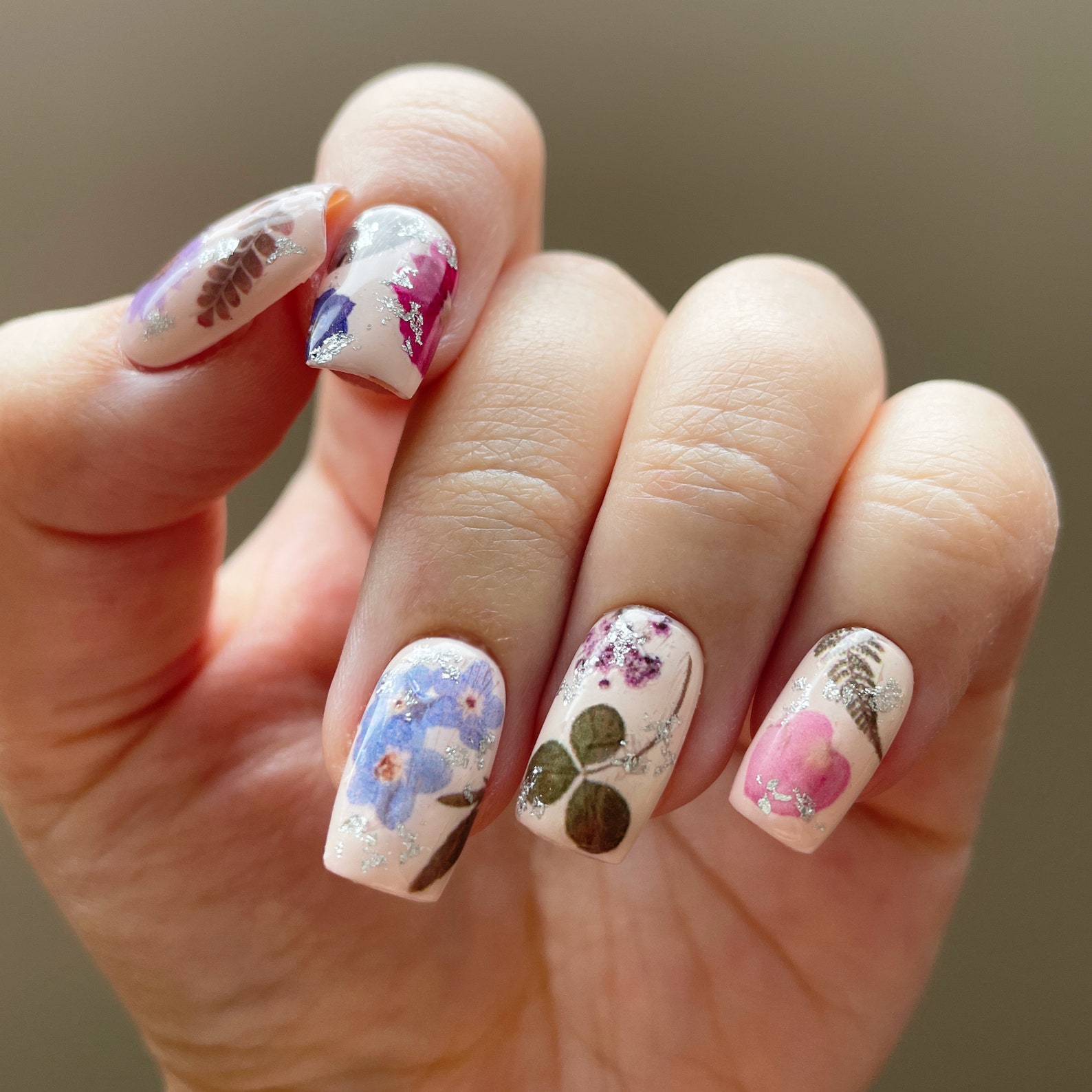Reusable Pressed Dried Flowers Presson Nails Ver. 2 With Etsy