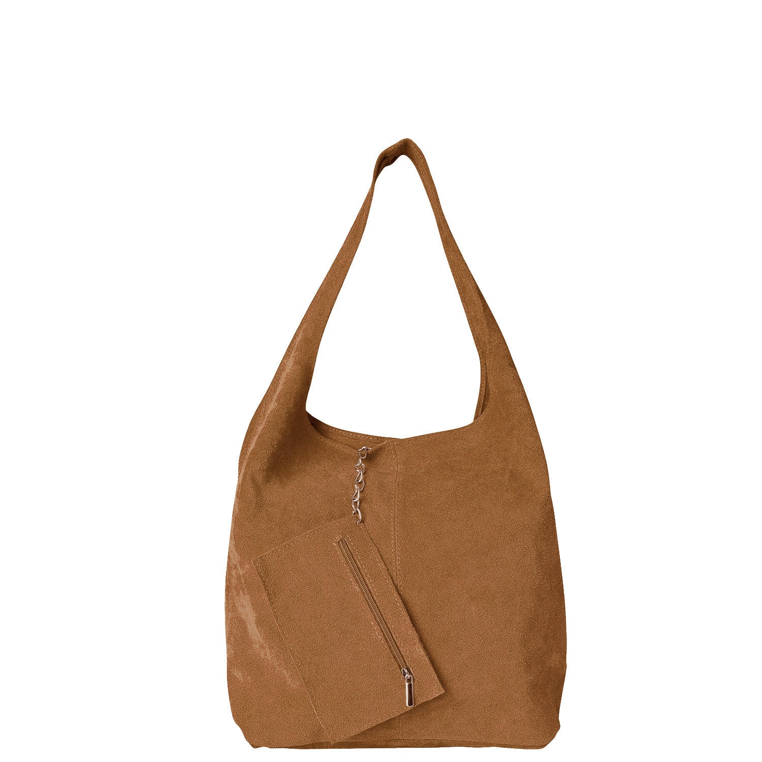 tan leather slouch hobo bag