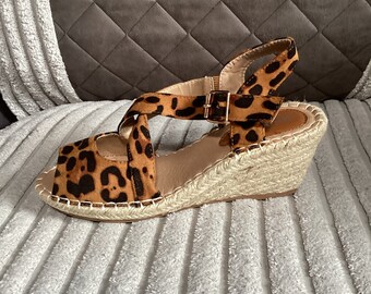 leopard print wedges