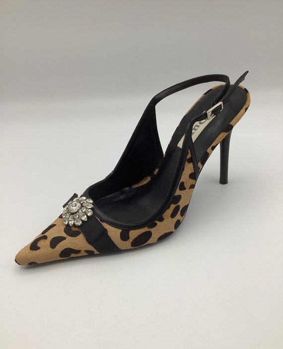 Dune leopard heels sale