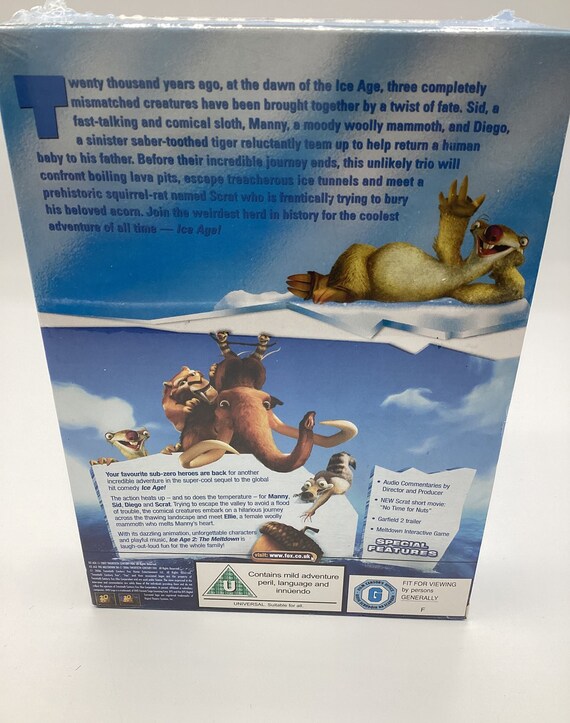 Ice Age/ Ice Age 2 the Meltdown box Set Double Pack DVD New Sealed - Etsy