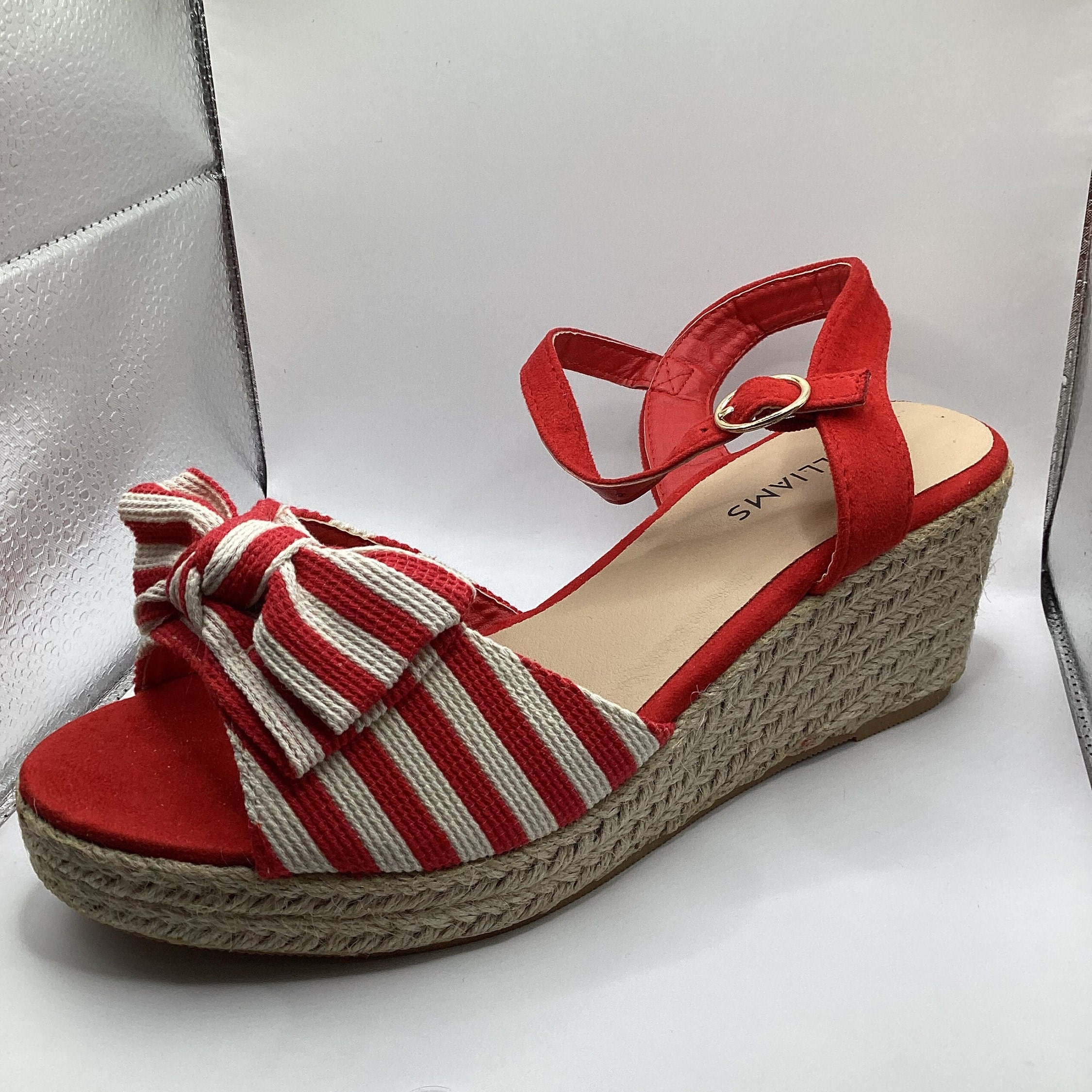 Red Wedge Shoes - Etsy UK