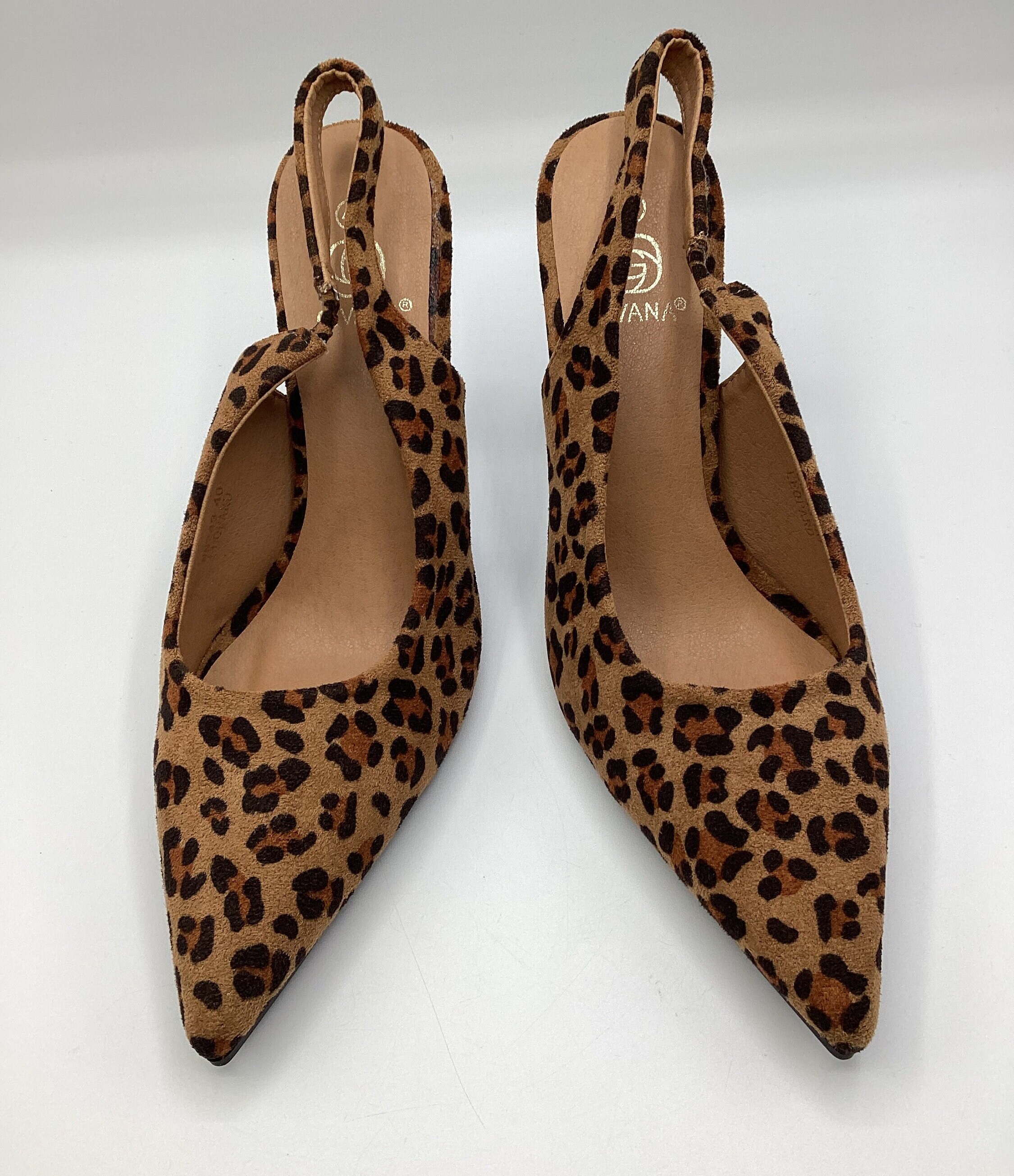 Leopard print shoes 3 inch cheap heel
