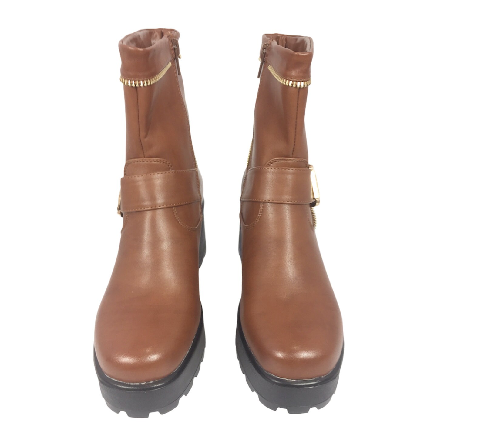 ladies brown leather ankle boots size 4