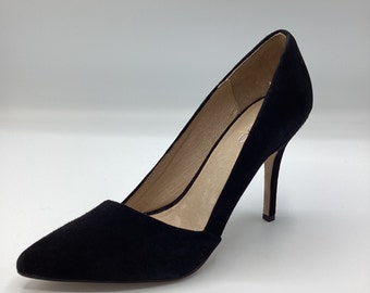 Aldo Womens Ladies Black Suede High Heel Party Court Shoes Size UK 7 Used