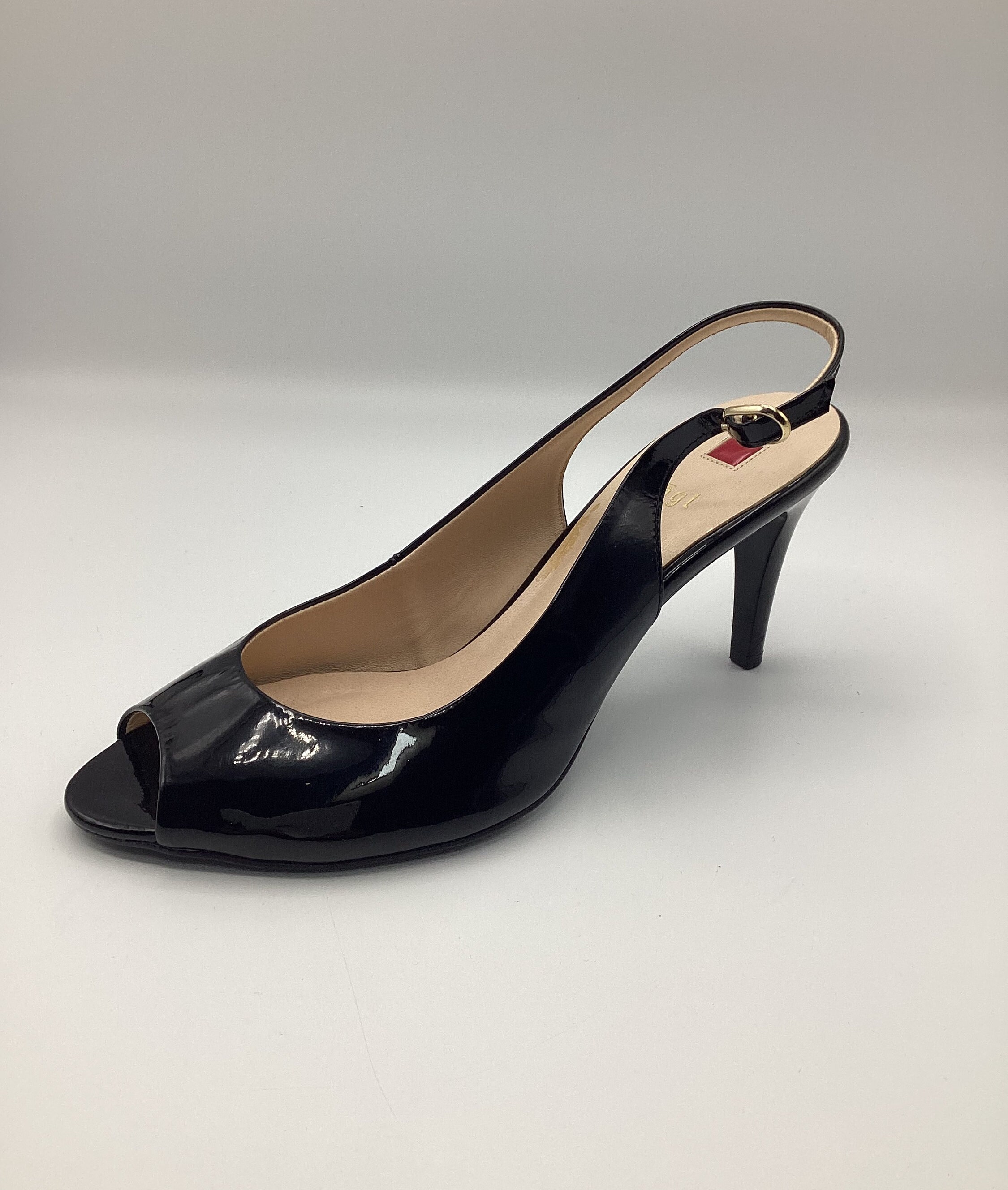 Hogl black deals patent shoes