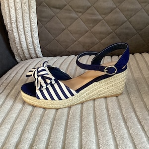 Navy Wedges Etsy UK