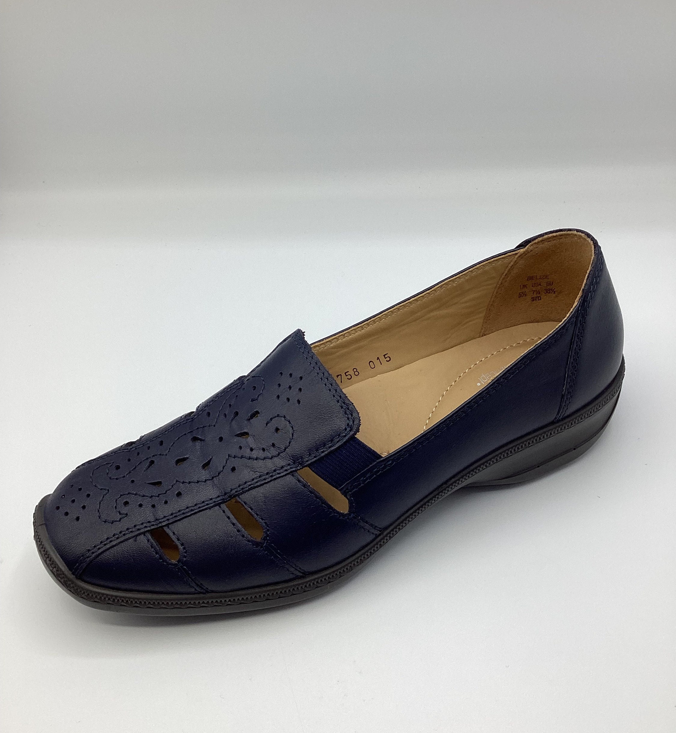 Ladies navy hotsell loafers size 4