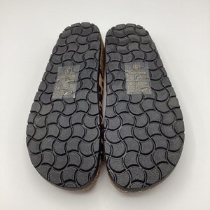 Womens Leopard Print Faux Suede Flat Shoes Sandals Sliders Size 3 4 8 New image 8