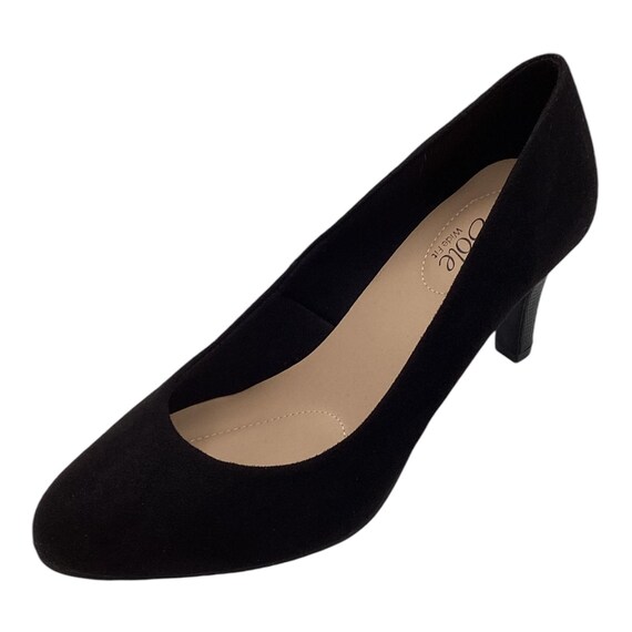 Black court shoes size 4 hot sale