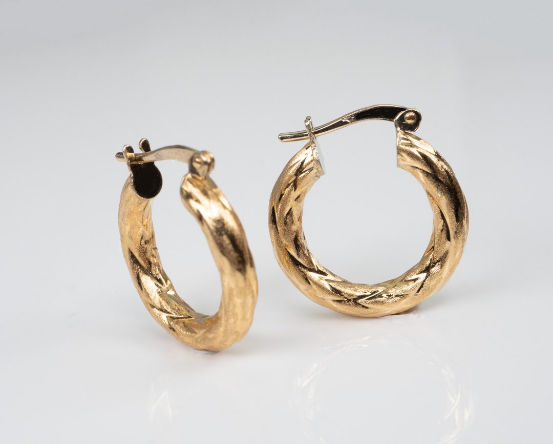 Ebay gold hoops Clearance