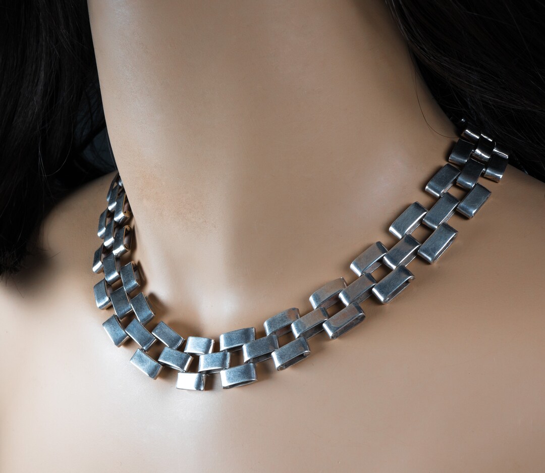 Vintage Silver Necklace Pre Owned Silver Chain Silver Chain