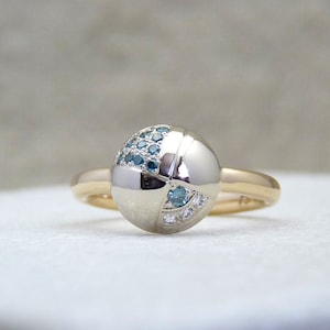 Light Blue Diamond ring, blue diamond engagement ring, diamond ring, Ice blue diamond ring, lady diamond ring, blue diamond band, blue stone