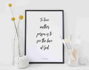 Les miserables quote | Etsy
