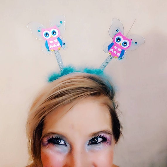 owl feather headband