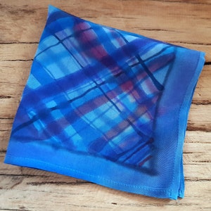 Boyfriend Birthday Gift, Husband Birthday Gift, Personalized Pocket Square, Small pocket square, Wedding Handkerchief, Silk pocket square