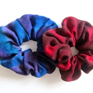 Scrunchie, Scrunchies, Hair Ties, Hair Gift, Hair Accessories For Women, Scrunchie Gift, Granddaughter Gift, Blue Scrunchie, Red Scrunchie,