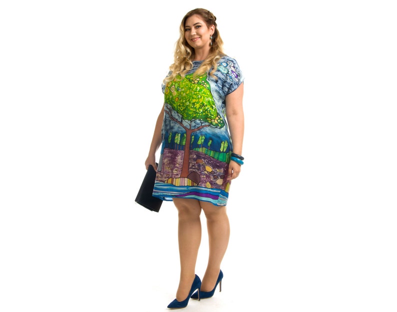 Women loose dress Summer pregnancy dress Women loose tunic Pregnancy tunic Floral loose dress Loose tunic dress Oversized dress