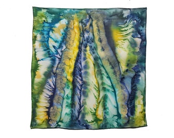 Fazzoletto da taschino - Fazzoletto di seta - Sciarpa da taschino di seta - Fazzoletto da taschino per abito - Sciarpa da taschino piccola - Quadrato di seta - Regalo uomo Natale - Regalo