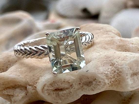 Etsy green amethyst ring deals