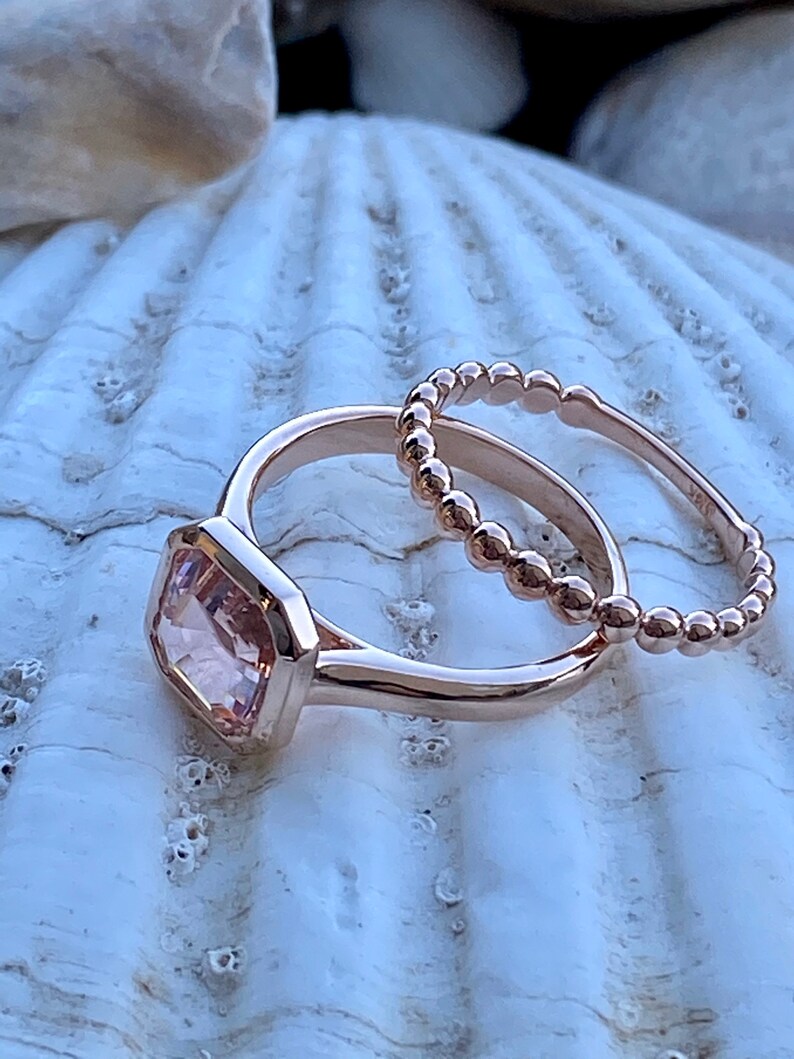 Asscher Cut Engagement Ring Asscher Cut Ring Etsy