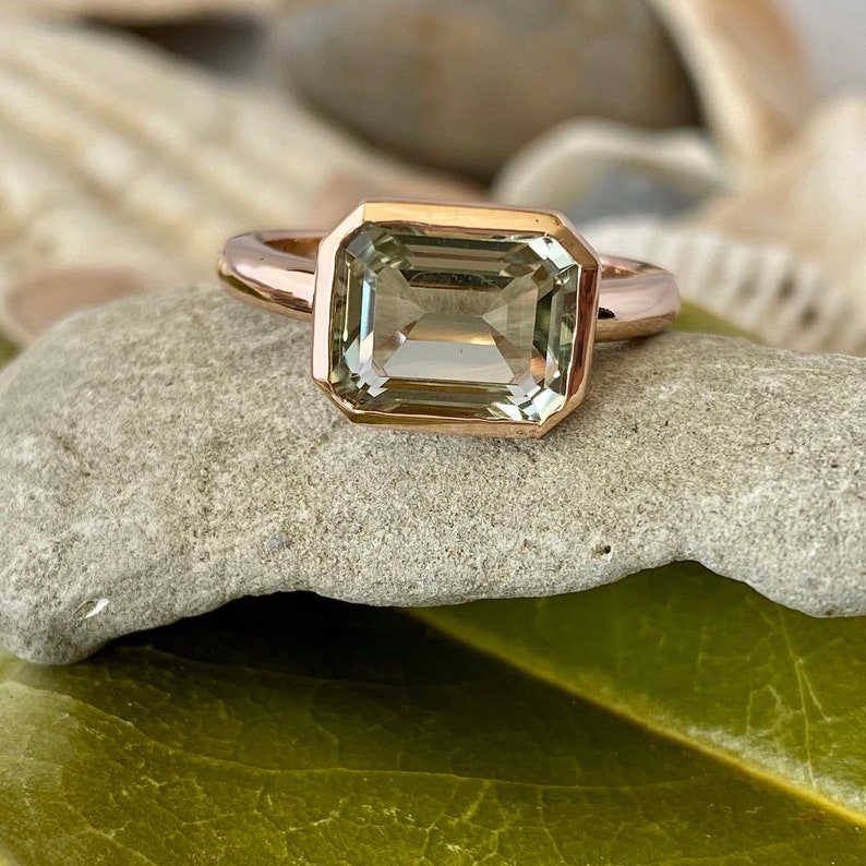 green amethyst ring green amethyst ring