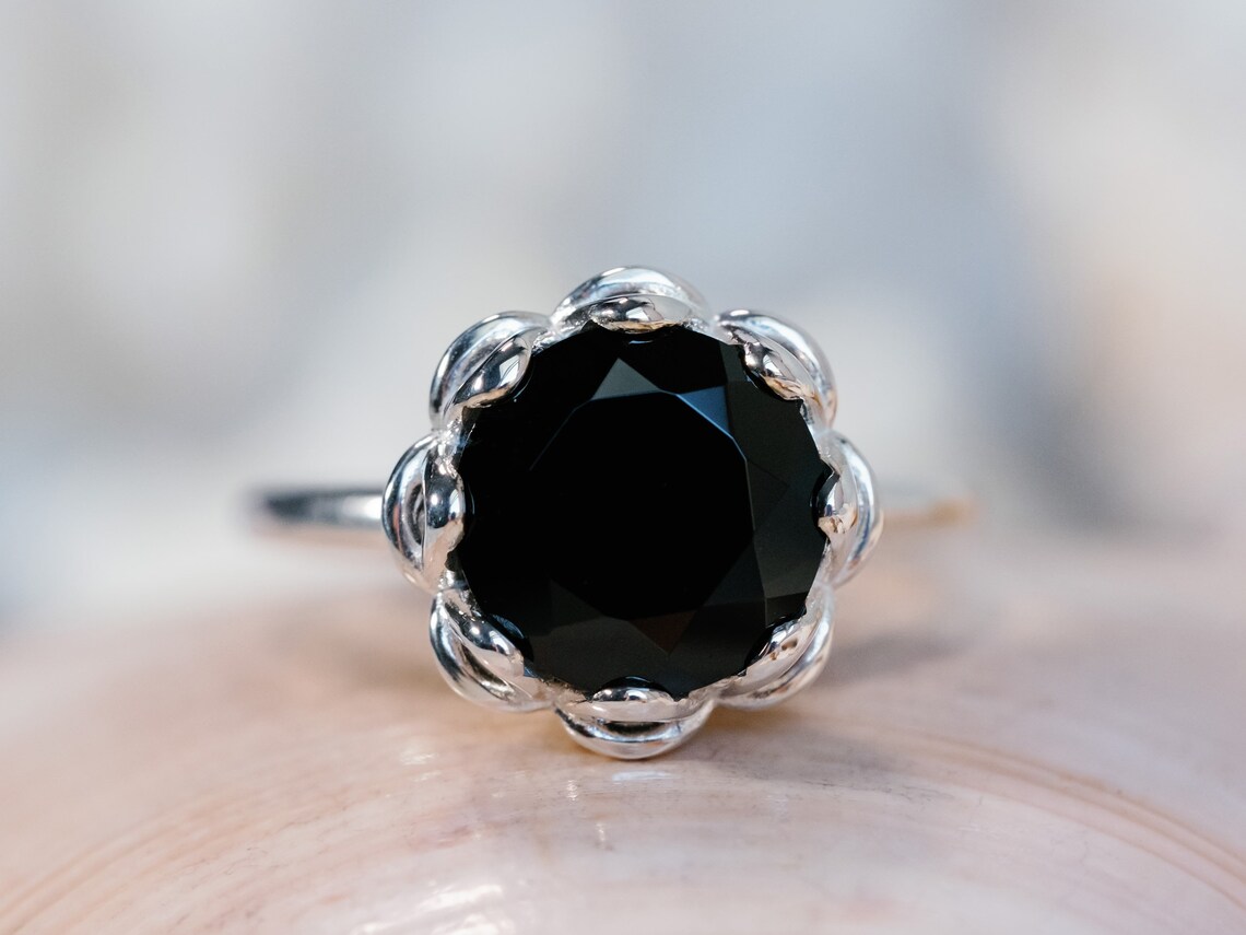 Pond Ring - Black Spinel