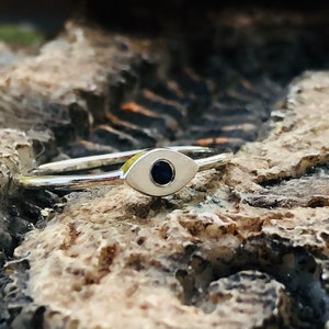 Evil Eye Ring, Diamond Evil Eye Ring, Sapphire Evil Eye Ring, Evil Eye Jewelry, Eye Ring, Gold Evil Eye Ring