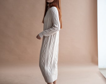 cable knit sweater dress canada